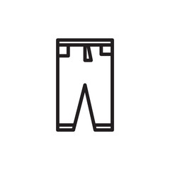 Clothing Dress Pants Outline Icon