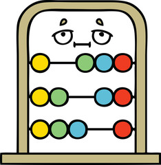 cute cartoon of a abacus