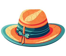 Cute elegant beach hat