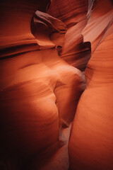 Antelope Canyon lights and rocks arizona usa. Travel and Outdoor concept.