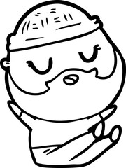 cartoon man with beard