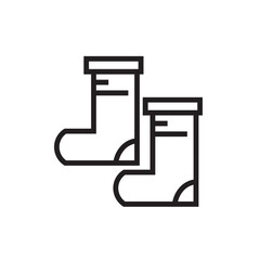 Clothing Dress Sock Outline Icon