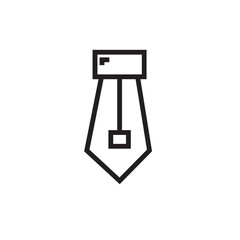 Clothing Dress Tie Outline Icon