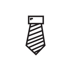 Clothing Dress Tie Outline Icon