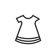 Clothes Vest Dress Outline Icon