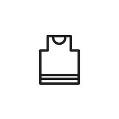 Clothing Dress Vest Outline Icon