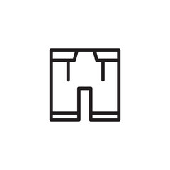 Clothing Pants Trousers Outline Icon
