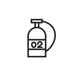 Diver Diving Oxigen Outline Icon