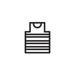 Clothing Dress Vest Outline Icon