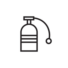 Diver Diving Oxigen Outline Icon