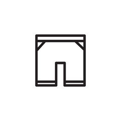 Clothing Pants Trousers Outline Icon