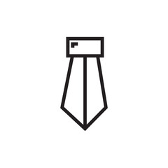 Clothing Dress Tie Outline Icon