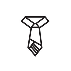 Necktie Official Tie Outline Icon