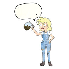 too much coffee freehand speech bubble textured cartoon