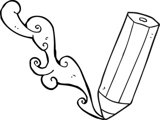 freehand drawn black and white cartoon pencil scribbling