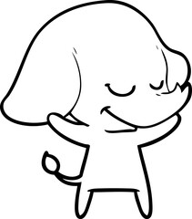 cartoon smiling elephant