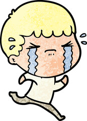 cartoon man crying