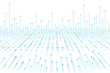 cyber security and protection by binary code technology abstract.