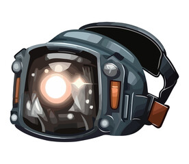 Fototapeta premium Modern camera equipment captures futuristic robot