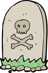 cartoon grave