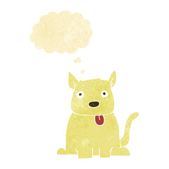 cartoon old squirt bottle with thought bubble