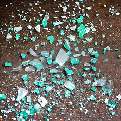 Generative ai broken glass scattered