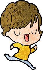 Fototapeta premium cartoon woman talking