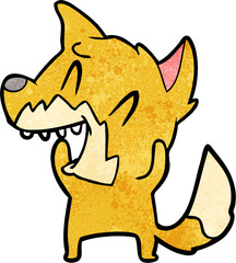 laughing fox cartoon