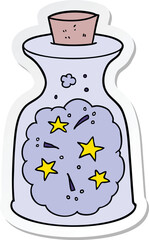 sticker of a cartoon magic potion