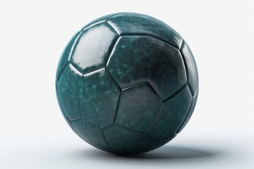 Isolated soccer ball. Generative AI