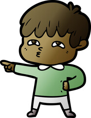 cartoon man confused