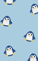A little penguin gangster wallpaper.