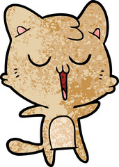 cartoon cat singing