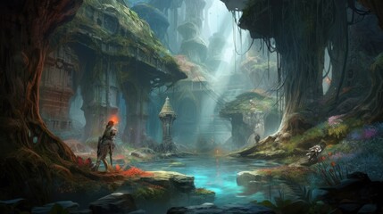 Beautiful Fantasy Game Artwork