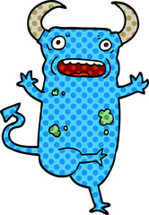 cartoon doodle demon