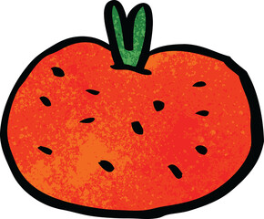 cartoon doodle organic orange