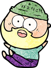 cartoon bearded man
