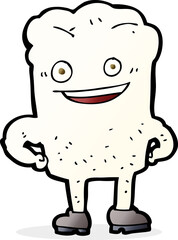 cartoon tooth looking smug