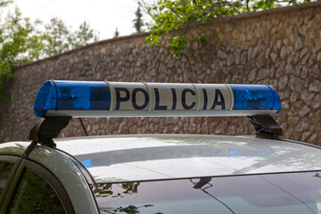 Albanian police car's siren