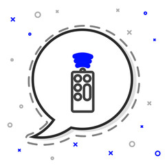 Line Remote control icon isolated on white background. Colorful outline concept. Vector