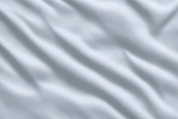 Fototapeta premium The texture of the satin fabric is white or gray with folds. Satin material. Textile. Generative AI