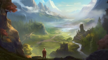 Beautiful Fantasy Game Artwork