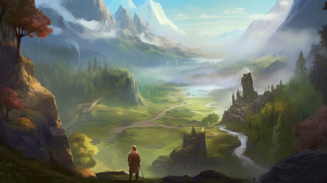 Beautiful Fantasy Game Artwork