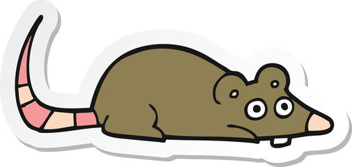 sticker of a cartoon mouse