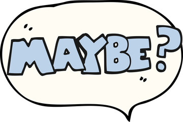 maybe freehand drawn speech bubble cartoon symbol
