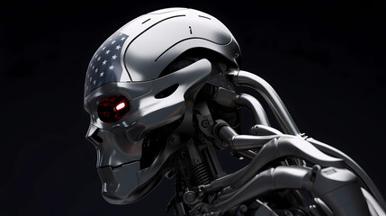 Fototapeta premium Memorial Cyborg: A Tribute to Heroes