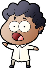 cartoon man gasping in surprise