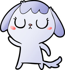 cute cartoon dog