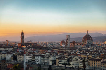 view from sunset in Florence