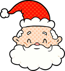 cartoon santa claus face